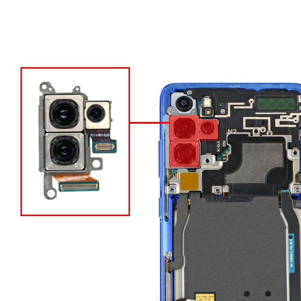 Rear Camera (64MP Telephoto+12MP Wide+Depth) for Samsung Galaxy S20 Plus G985F / 5G G986B (Purple) Rear Camera (64MP Telephoto+12MP Wide+Depth) for Samsung Galaxy S20 Plus G985F / 5G G986B (Purple)